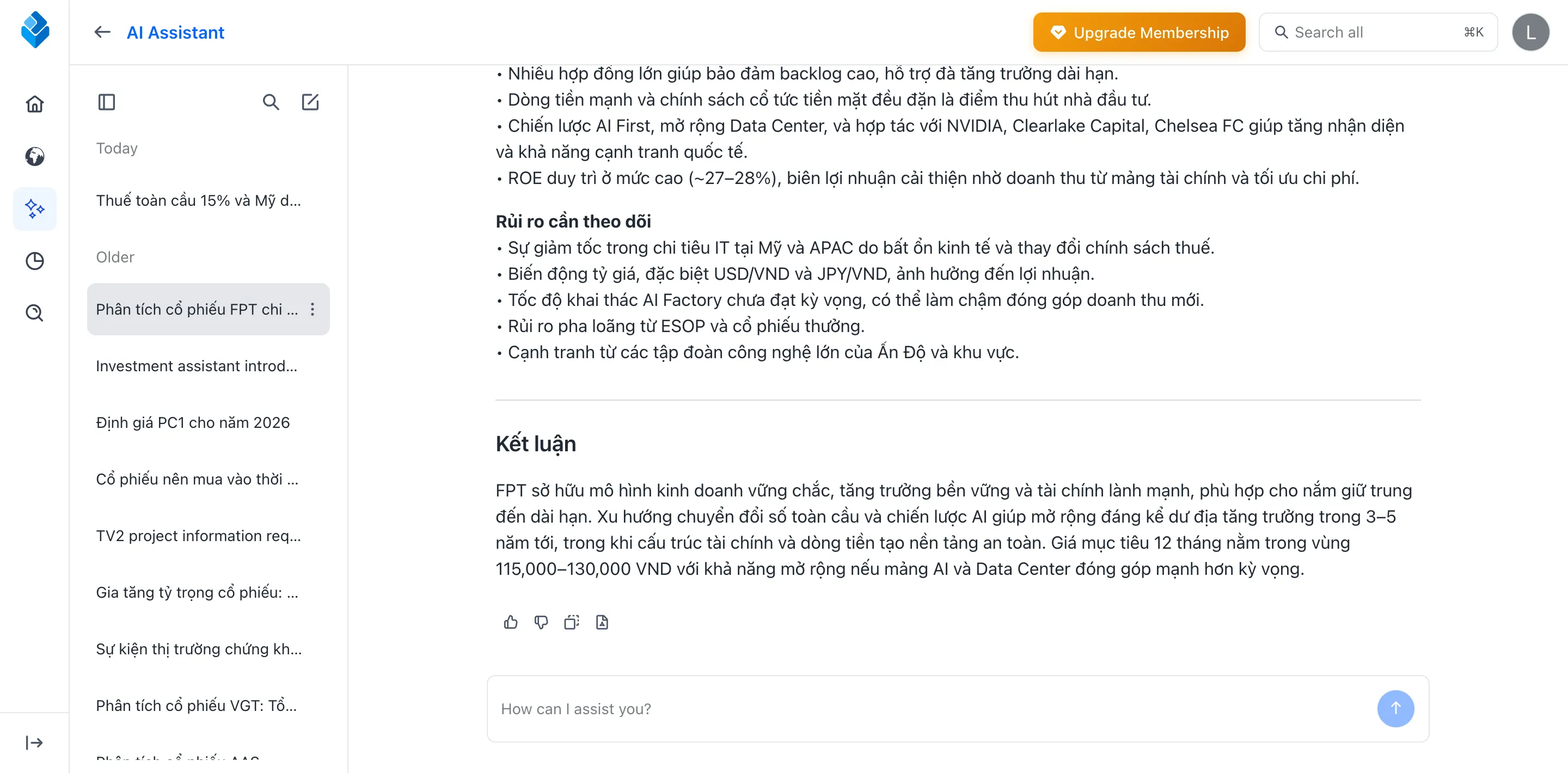 AI Assistant - Smart Investment Advisory