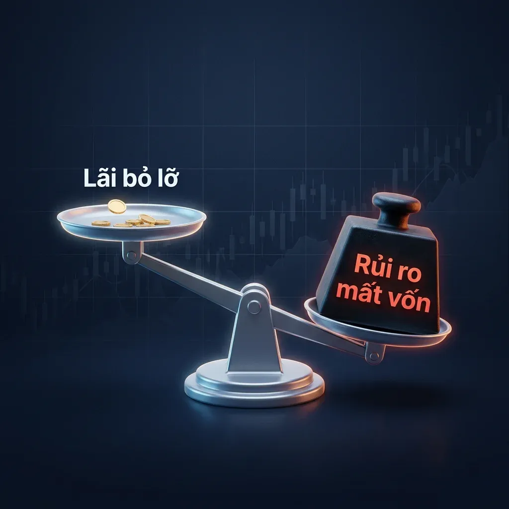 Cân thăng bằng tâm lý: "Lãi bỏ lỡ" nhẹ hơn "Rủi ro mất vốn"
