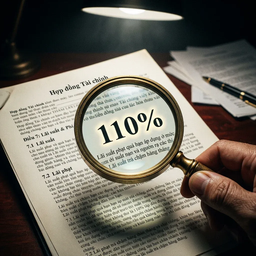 Đọc kỹ điều khoản hợp đồng trước khi tham gia: công thức tính 110% là điểm mấu chốt cần xác minh