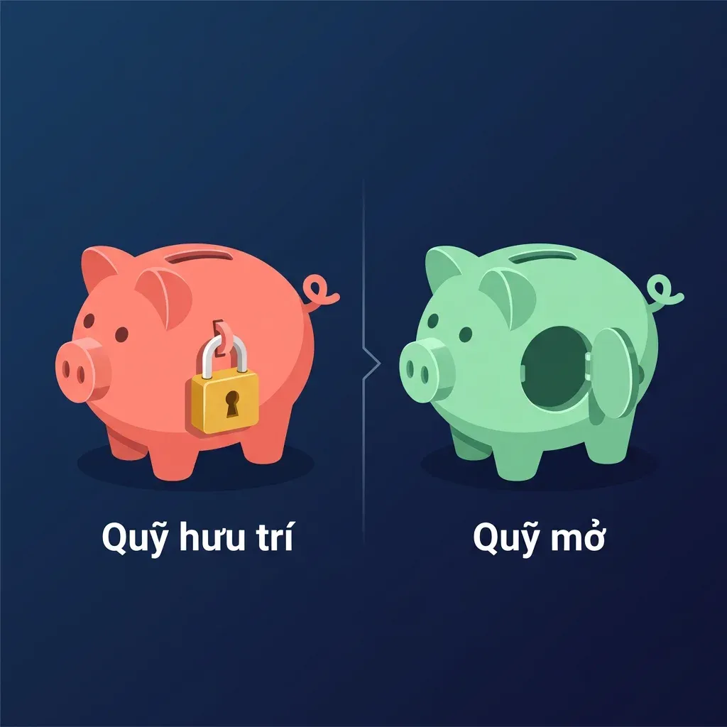 Quỹ hưu trí có khóa và quỹ mở: hai cách tích lũy dài hạn khác nhau về thanh khoản