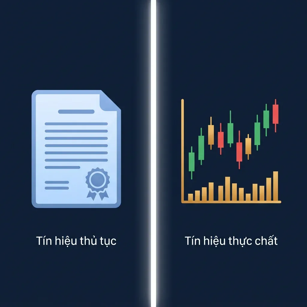 Phân biệt hai loại tín hiệu trước phiên HPG