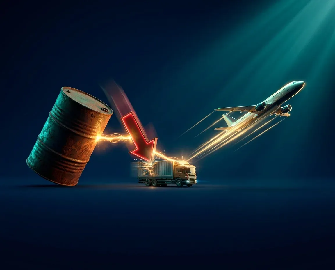 Dầu giảm giá tác động tích cực đến hàng không và vận tải