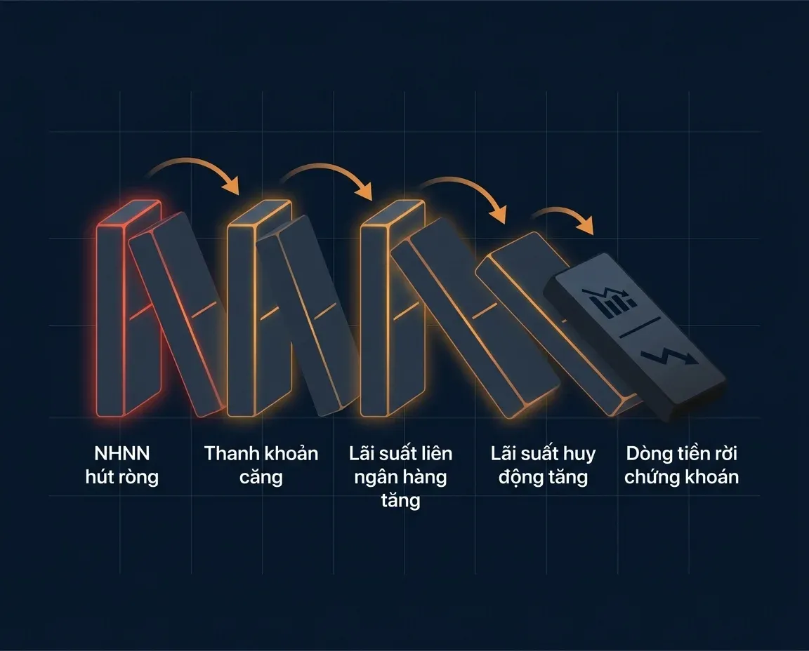 Chuỗi hiệu ứng domino thanh khoản