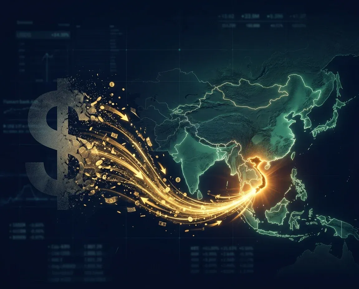 Dòng vốn quốc tế dịch chuyển từ USD sang thị trường mới nổi châu Á