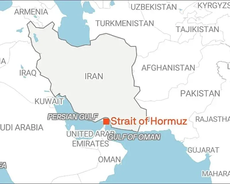 Bản đồ eo biển Hormuz