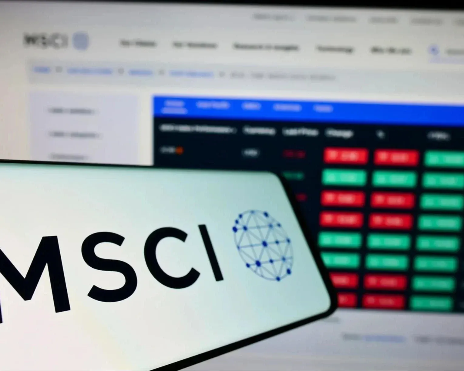 Màn hình MSCI và thị trường