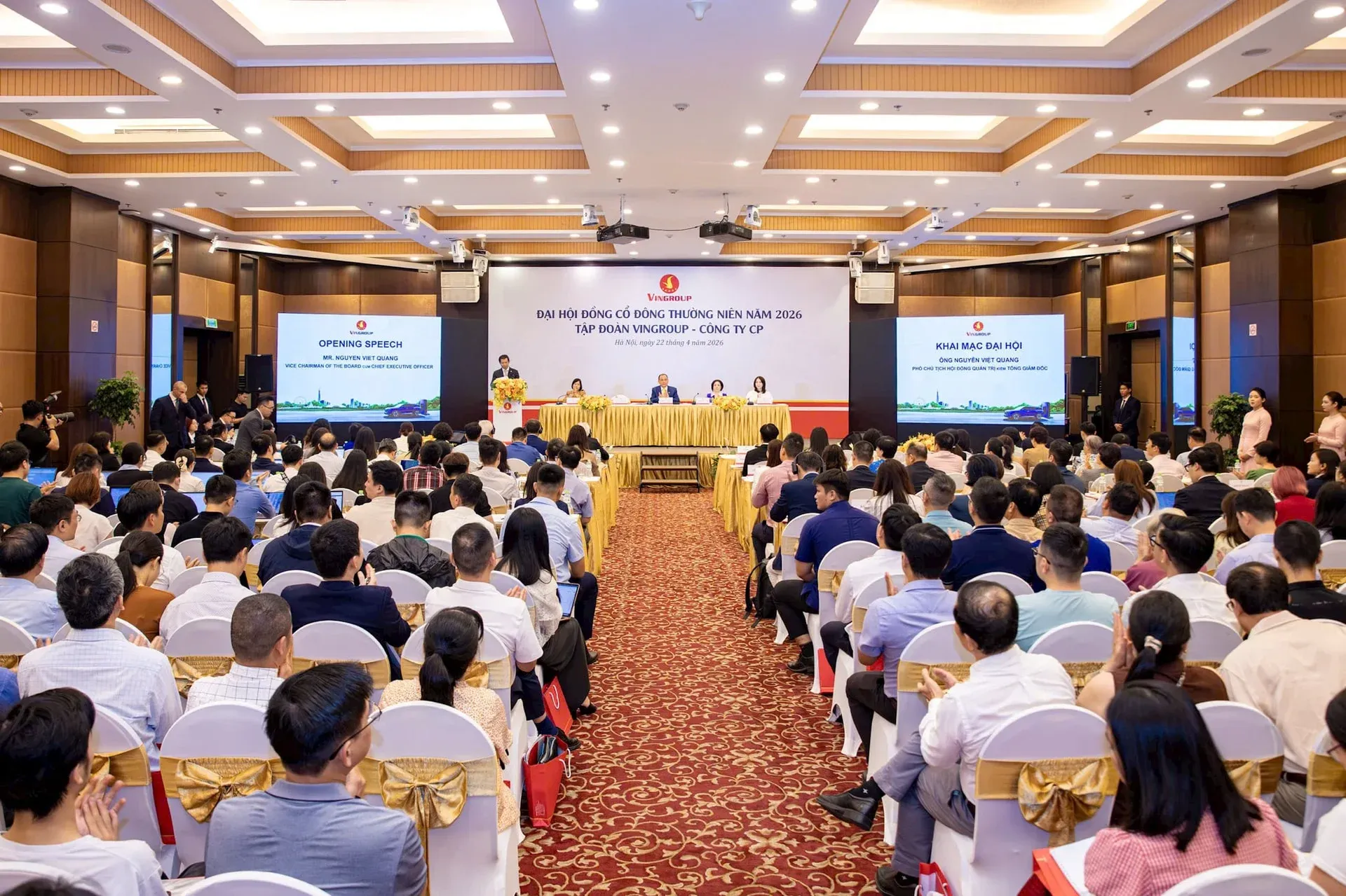Đại hội đồng cổ đông Vingroup ngày 22/4/2026