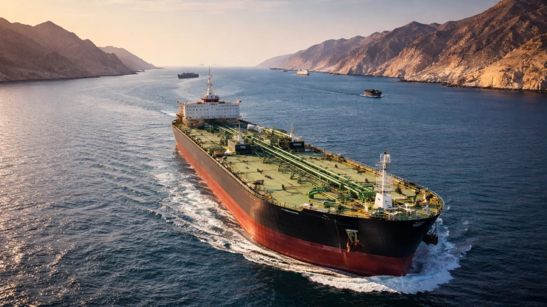 Tàu chở dầu qua eo biển Hormuz, biểu tượng rủi ro địa chính trị