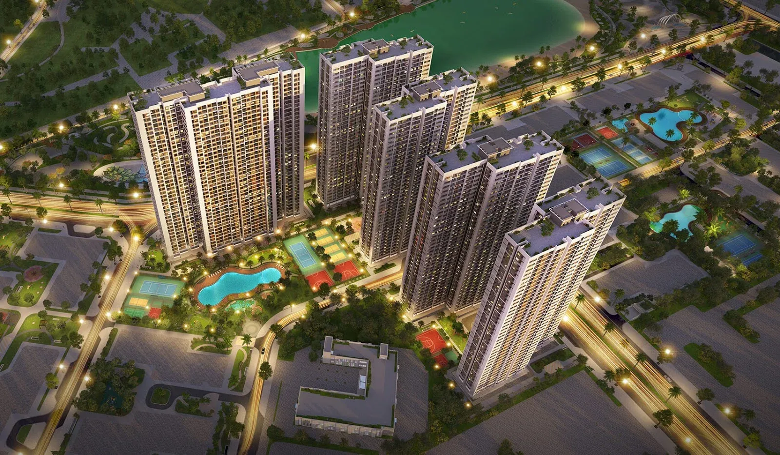 Khu đô thị mới Hà Nội nhìn từ trên cao