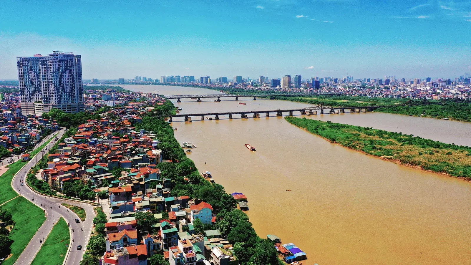 Sông Hồng đoạn chảy qua Hà Nội