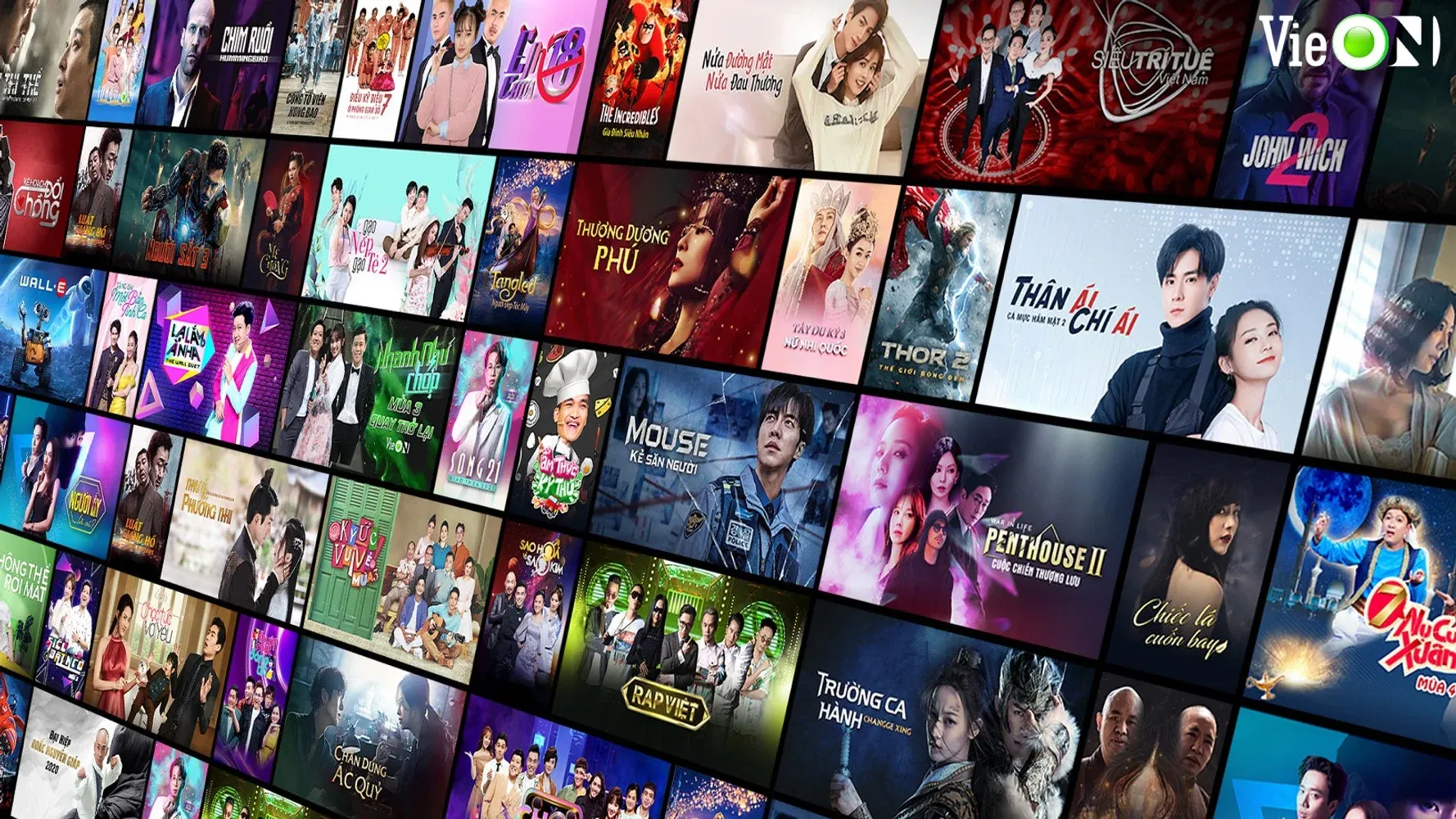 Thư viện nội dung VieON — nền tảng OTT thuộc hệ sinh thái DatVietVAC