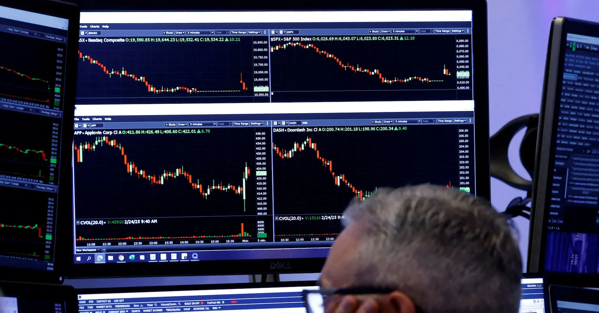 Phố Wall mất điểm: Dow Jones giảm 557 điểm đêm 4/5