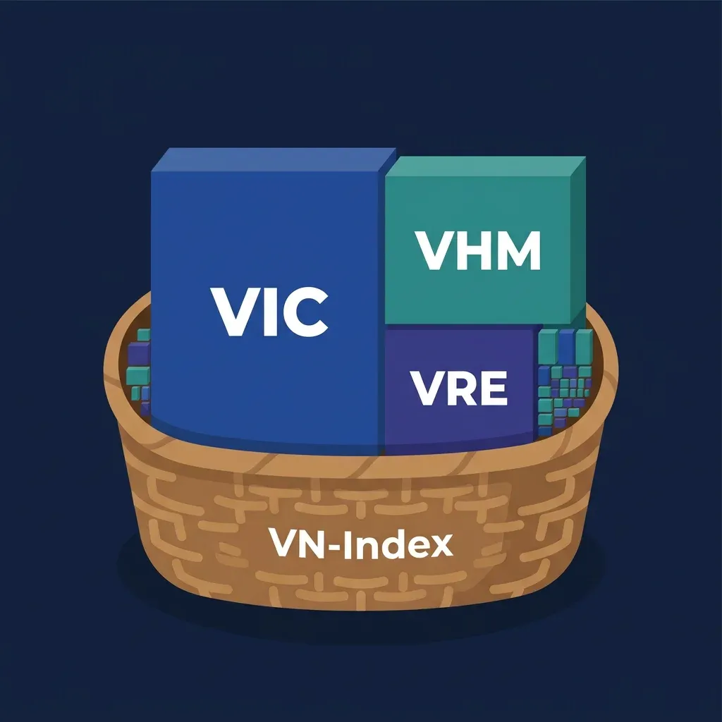 Vingroup chiếm tỷ trọng lớn trong rổ VN-Index